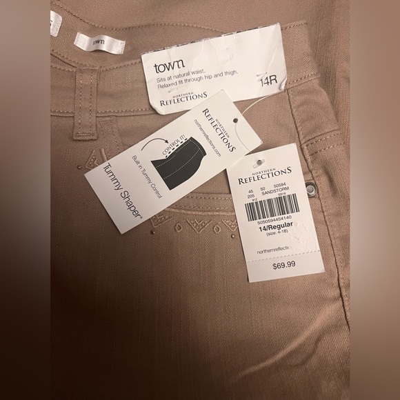 NWT Northern Reflections Sandcolored Town Pants!! - Picture 1 of 11